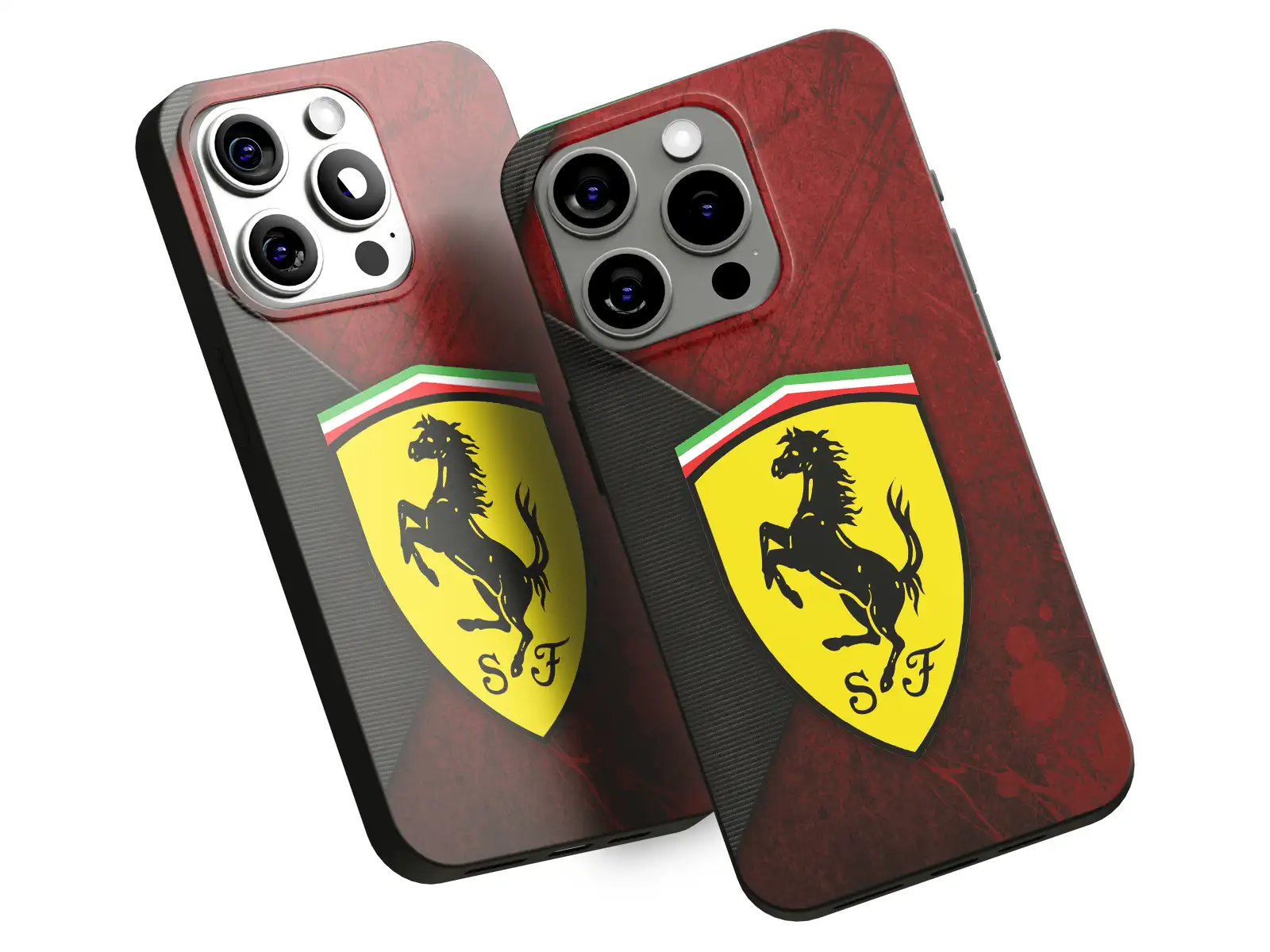 Ferrari Coque Silicone Smartphone Look Drift Dynamique
